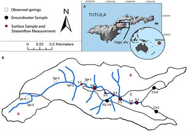 Submarine Groundwater Discharge and Stream Baseflow Sustain Pesticide and Nutrient Fluxes in Faga'alu Bay, American Samoa